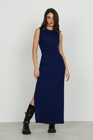 Abito CECIDI lungo s/m con nodo vita più spacco fondo