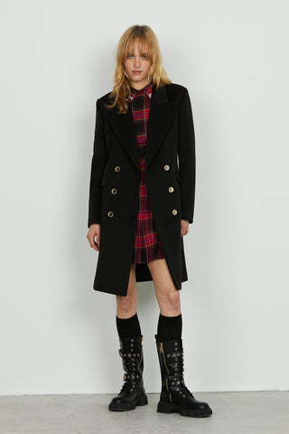 Abito ISIDORIS corto s/m con dett.spallina con coll. Più zip più gonna con pieghe q.dr