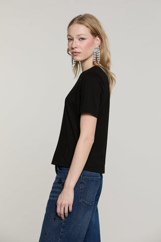 T-shirt DAVALOS mezza manica con strass