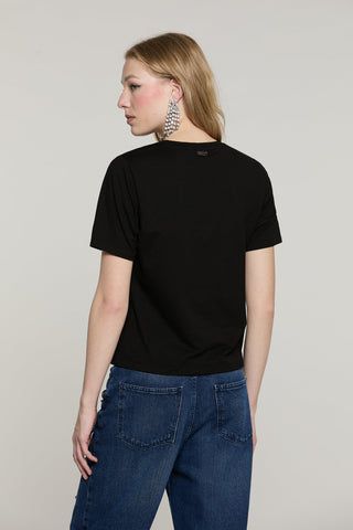 T-shirt DAVALOS mezza manica con strass