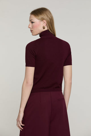 Maglia FOREVER mezza manica collo alto con collana logo