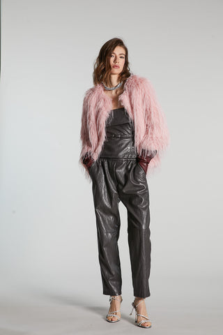 Top DULERY scollo cuore con cintura ecopelle