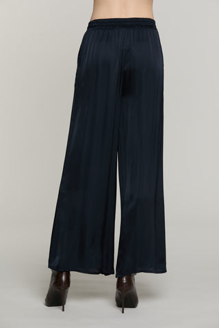 Panta STOKER vita alta con elastico palazzo con tasche