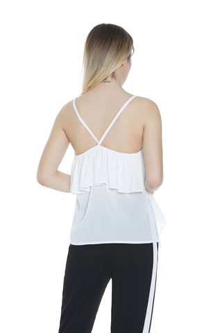 Top NORIE con spalline più balze