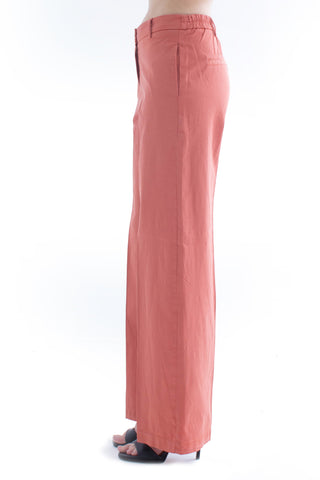 Pantalone ISABELLE_10 Vita Media Chino Gamba Palazzo Gabardina