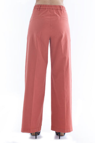 Pantalone ISABELLE_10 Vita Media Chino Gamba Palazzo Gabardina