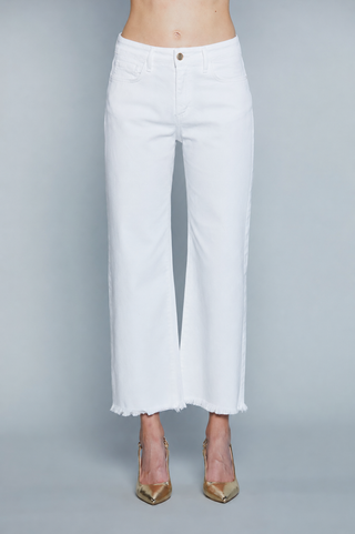 Pantalone VICL_F_Snz  Vita Alta Crop 5 Ts Sfrangiato
