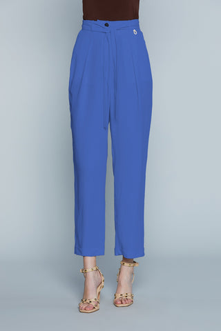 Pantalone BELTIN Vita Alta con Elastico più Cintura con Pinces più Ts Francesi