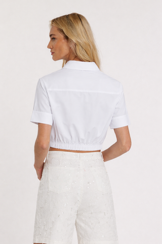 Camicia KELLYS corta maniche lunghe con risvolto più tasche più patte più pietre