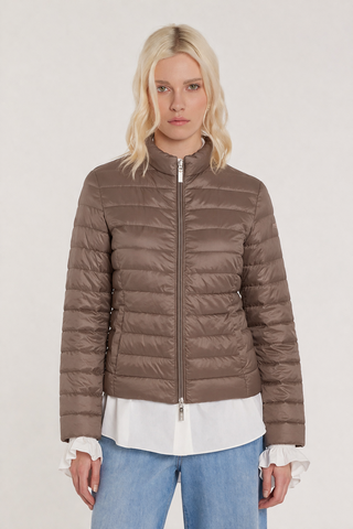 Piumino RIMO maniche lunghe con zip più tasche impuntura fascia stretta