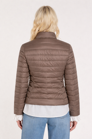 Piumino RIMO maniche lunghe con zip più tasche impuntura fascia stretta