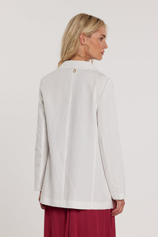 Giacca GABRYEL maniche lunghe effetto doppiopetto sfoderata con patte