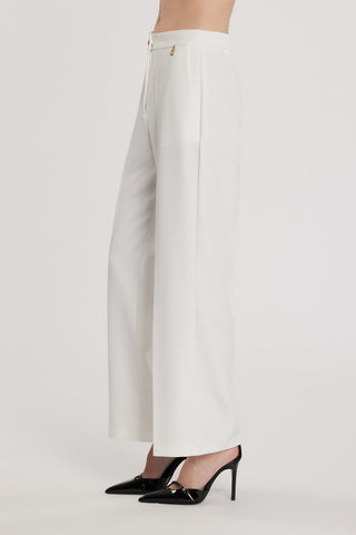 Pantalone CASTELLA vita alta con elastico più tasche francesi