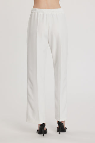 Pantalone CASTELLA vita alta con elastico più tasche francesi