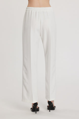 Pantalone CASTELLA vita alta con elastico più tasche francesi