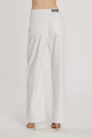 Pantalone GISELLE_15 vita media cinque tasche con applicazioni pietre loose fit bull