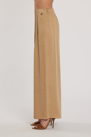 Pantalone TRINCA vita alta palazzo con elastico più pinces