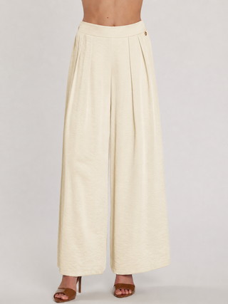 Pantalone TRINCA vita alta palazzo con elastico più pinces
