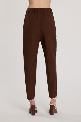 Pantalone MEMPHIS vita alta con elastico più tasche francesi