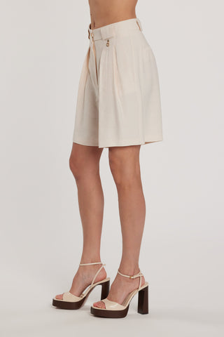 Bermuda FOLDERS vita alta con tasche francesi più filetto più pinces più passanti