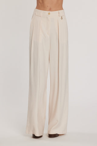 Pantalone ARABIAM vita alta palazzo con tasche francesi più filetto più pinces più passanti