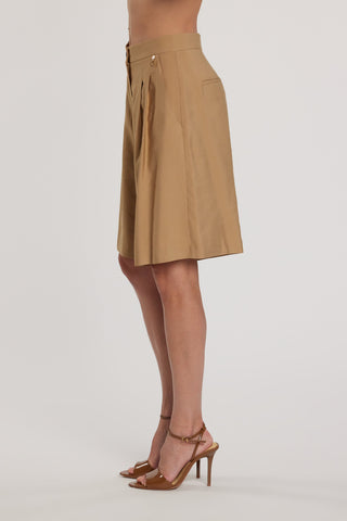 Bermuda MELITA_P vita alta con pinces più tasche francesi