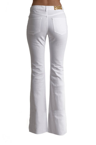 Pantalone SCHIFFERONE_10_SNZ vita media cinque tasche con spacco laterale flaire fit bull