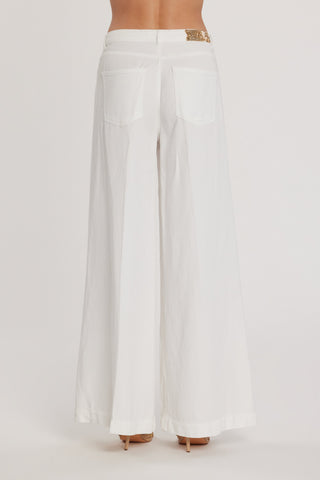 Pantalone LINDA_12 vita media cinque tasche wild fit tencel