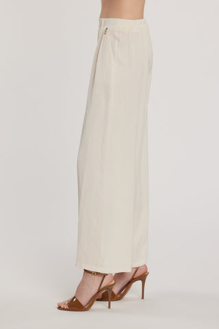 Pantalone PATRICE vita alta con fintone più elastico più tasche francesi più pinces