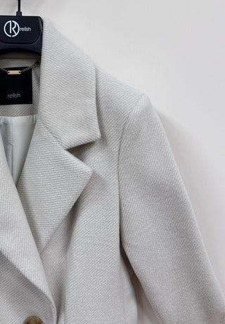 Cappotto LILY lungo manica lunga doppio petto con tasche
