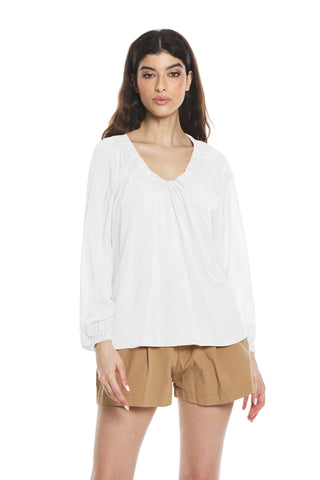 Blusa ZINDELL m.3/4 con arricci