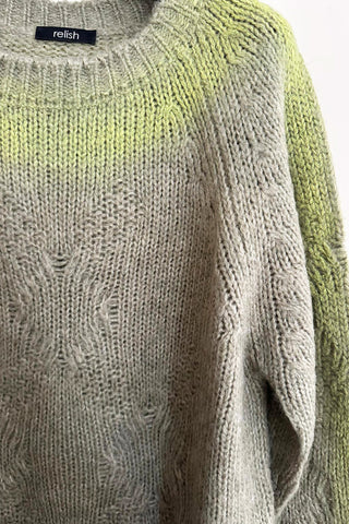 Maglia VANESSE manica lunga con spruzzatura fluo