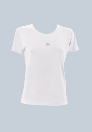 T-Shirt ALANNA mezza manica con strass logo