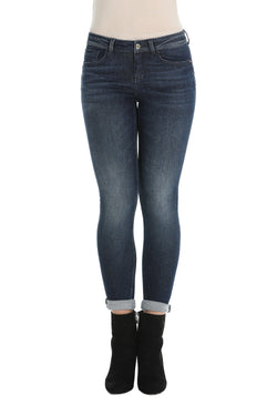 Pantalone jeans 5 tasche push up denim blue, relish fashion moda, abbigliamento femminile