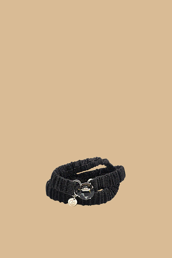 Cintura LUMINESH elasticizzata con cabochon lurex
