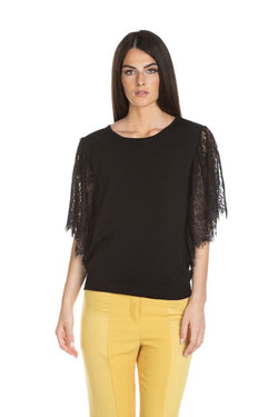 Maglia IMIAZ mezza manica pipistrello con pizzo