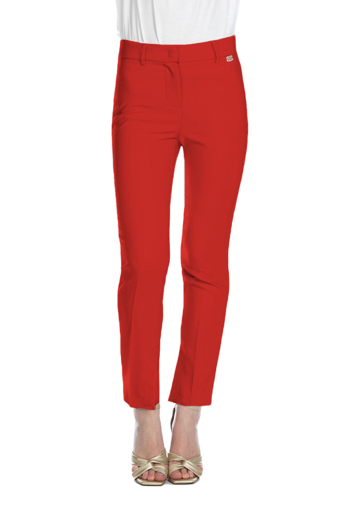 Pantalone CISALINA sigaretta con spacchi fondo
