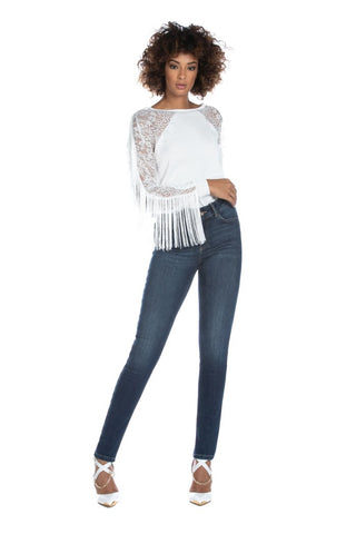 Jeans FLOORA push-up 5tasche denim