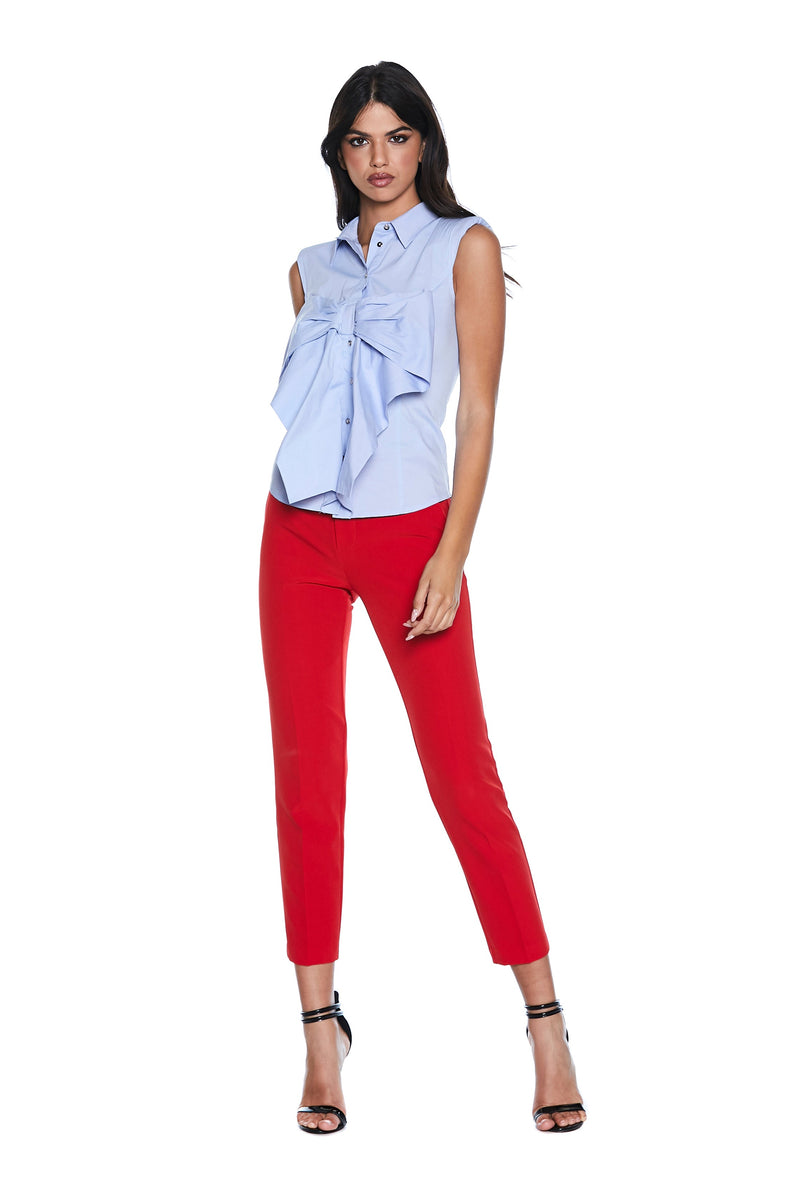 Camicia MANGRE S/M con spalline con dettaglio fiocco