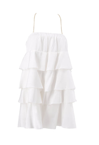 Abito FLIES/A corto con balze e catena